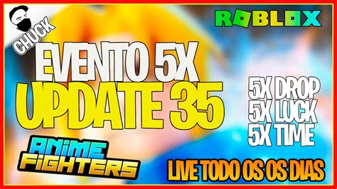 Live Roblox Anime Fighters Update 35 Evento 5x Youtube