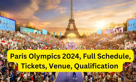 Paris Olympics 2024 Full Schedule Tickets Dates And Qualifications