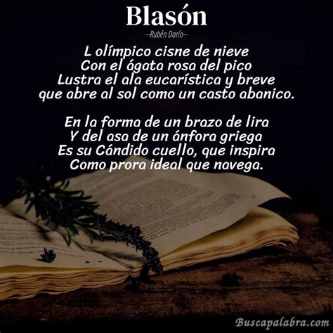 Poema Blasón de Rubén Darío Análisis del poema