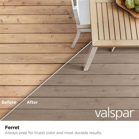 Valspar Ferret Semi-transparent Exterior Wood Stain and Sealer (Half ...