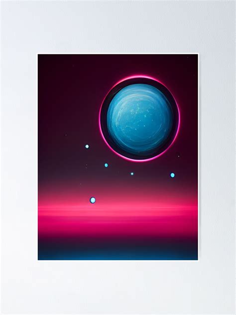 Neon Orb Poster For Sale By Samjoule Redbubble