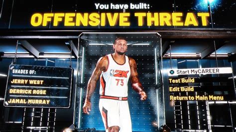 Offensive Threat OP 63 Badge Demi God Build On NBA2K22 Rare Build