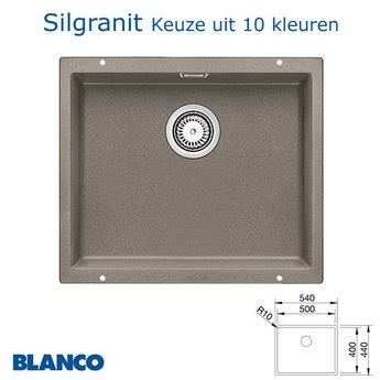 Spoelbak Keuken Blanco Subline 500 U Silgranit Onderbouw IkShop