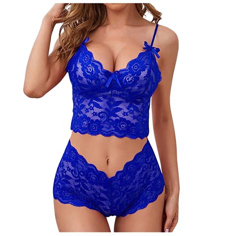 Paiwinds Womens Cosplay Sexy Lingerie Sexy Women Bowknot Lingerie Lace Hollow Out Temptation