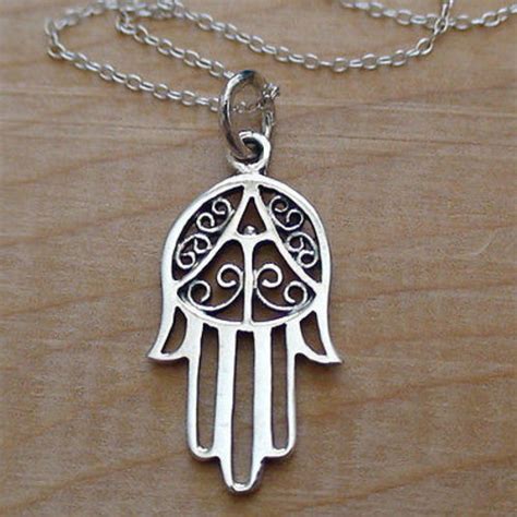Hamsa Necklace In 925 Sterling Silver