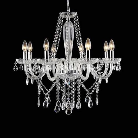 Lustre de Cristal Legítimo K9 8 Braços Transparente 1290 8 t Maria