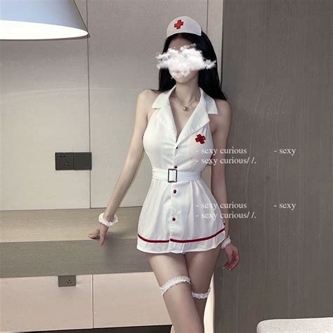 V Cosnurse Uniform Temptation Sex Set Female Sensation Flirting