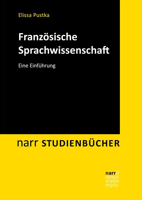 Französische Sprachwissenschaft Elissa Pustka Buch jpc