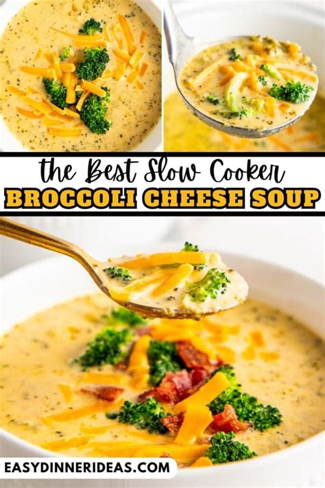 Crockpot Broccoli Cheese Soup Easy Dinner Ideas