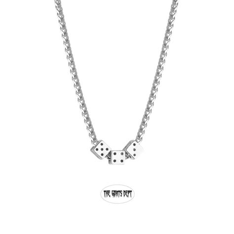 Jual The Goats Dept Triple Dice Necklace Tgd Kalung Dadu Pria