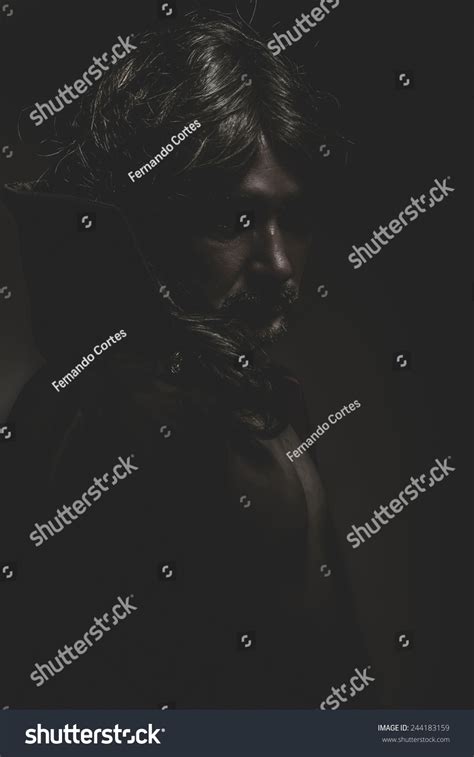 Vampire Red Coat Long Hair Nude Stock Photo 244183159 Shutterstock