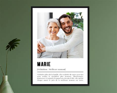 Poster Personnalis D Finition Maman Avec Photo Cadeaux