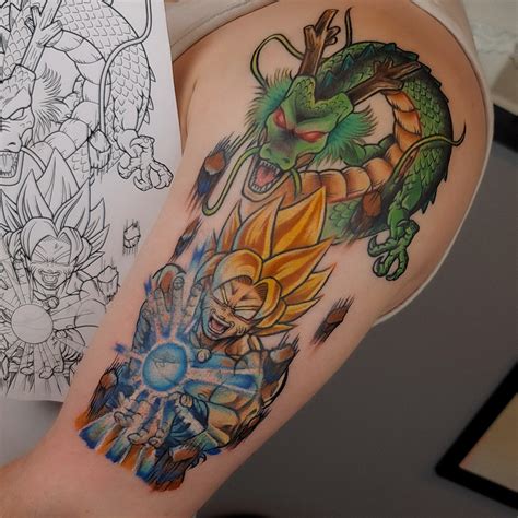 Enraged Goku tattoo I did recently! : r/dbz