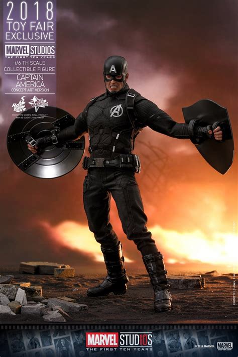 Hot Toys Marvel Studios The First Ten Years 1 6 Captain America Concept Art Version Figures