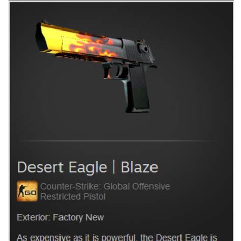 Csgo Desert Eagle Blaze Fn Video Gaming Gaming Accessories Game