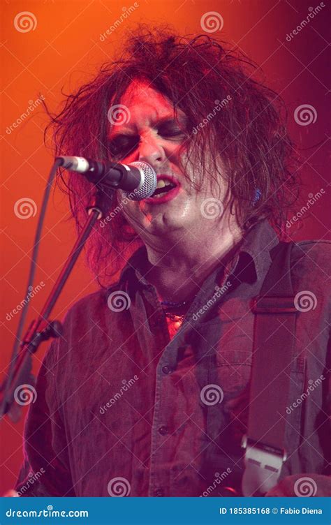 Robert Smith Of The Cure During The Concert Editorial Stock Photo