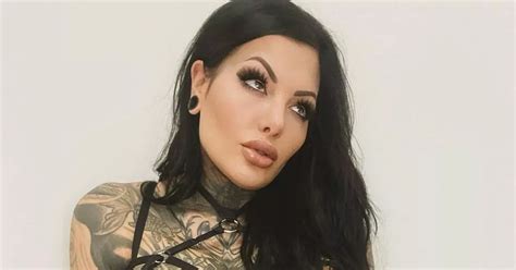 Model With Almost Her Entire Body Covered In Tattoos Puts On Slinky Lingerie Set Daily Star