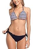 Eonar Womens Halter Swimwear Removable Push Up Pad Bikini Set Amazon Co Uk Clothing