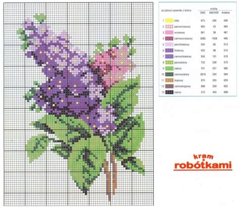 Вышивка "Сирень" / Вышивка крестом / В рукоделии