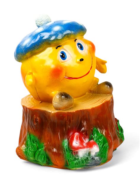 Садовая фигура "Колобок в кепке" 45х35х35см (4379239) - Купить по цене ...