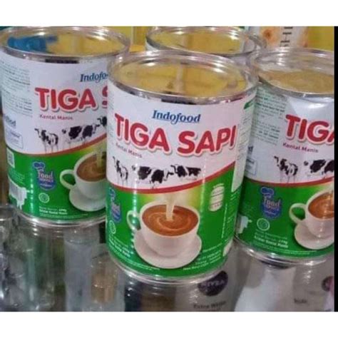 Jual Tiga Sapi Susu Kental Manis 490gr Kaleng Besar Shopee