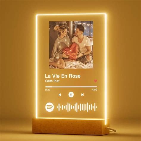 Plaque Spotify Personnalisée Cadre Spotify Personnalisé Avec Chanson