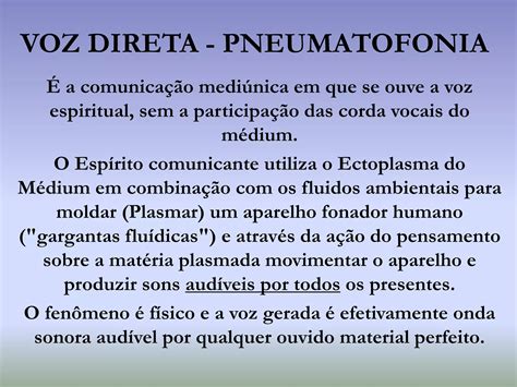 Mediunidade efeitos físicos e intelectuais PPT