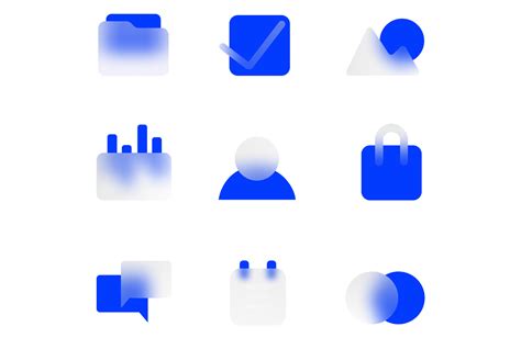 Glassmorphism Icons Set On Behance