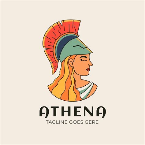 Free Vector Athena Logo Design Template