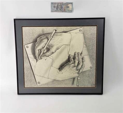 M.C. Escher "Drawing Hands" Print | #4542604827