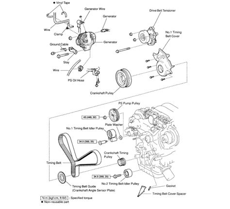 timing belt removal  replacement  uz vvti engine