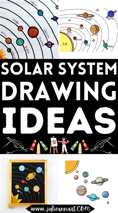 14 Easy Solar System Drawing Ideas For Little Astronauts Julie Ann Art