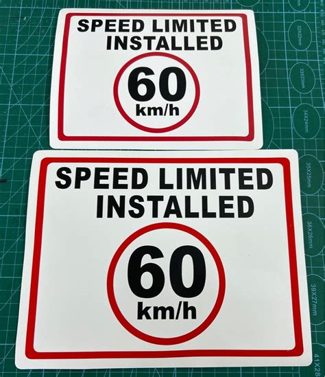 speed limit kmh sign car accessories accessories  carousell