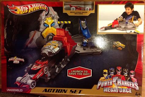 Hot Wheels Power Rangers Megaforce Action Set Track HobbyDB