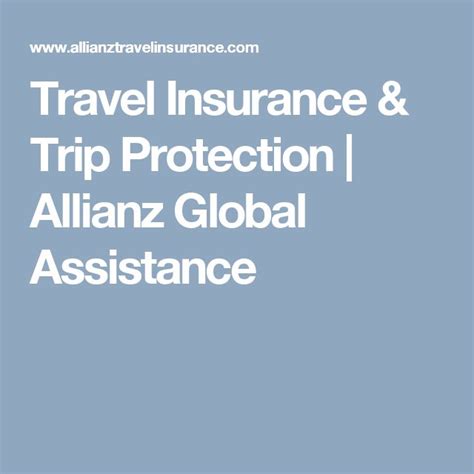 Travel Insurance And Trip Protection Allianz Global Assistance Travel