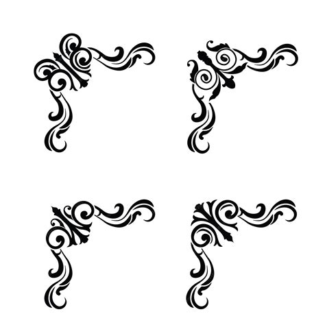 Premium Vector | Classic Vitage Wedding Ornaments Frames Separator