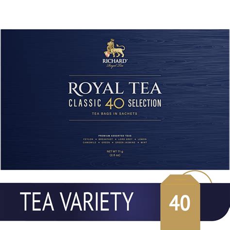 Richard Royal Tea Classic Selection 40 филтърна селекция чай - eMAG.bg