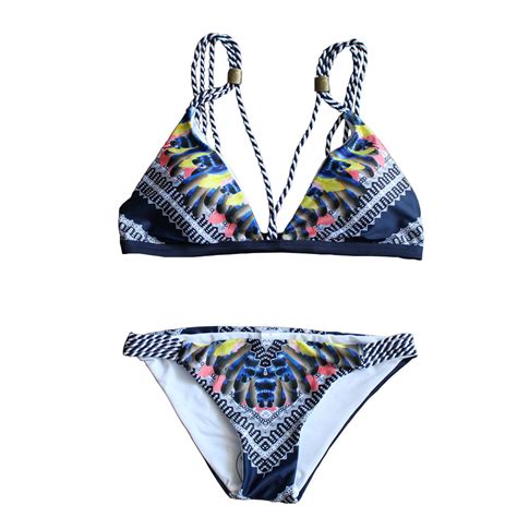 Fashionable Women Bikini Two Piece Swimsuit Braided Ropes Swimwear Swimwear And Bikini Price