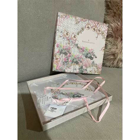 jual preloved box buttonscarves ori sevilla florecer shopee indonesia