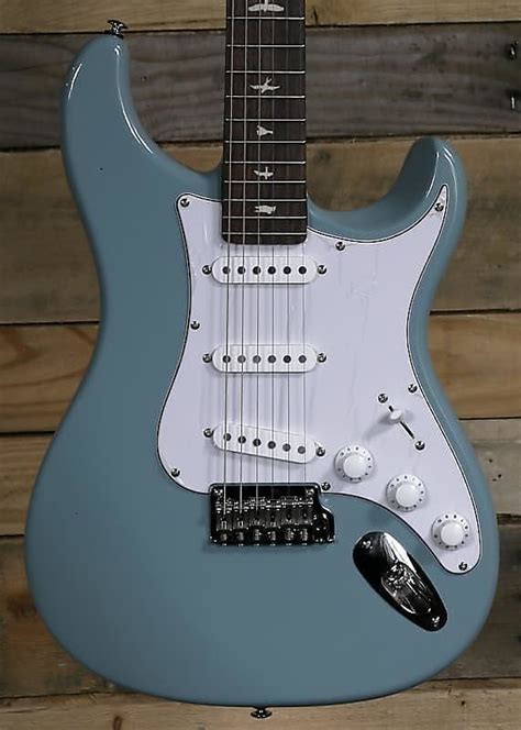 Prs Se Silver Sky Electric Guitar Stone Blue With Gigbag Reverb