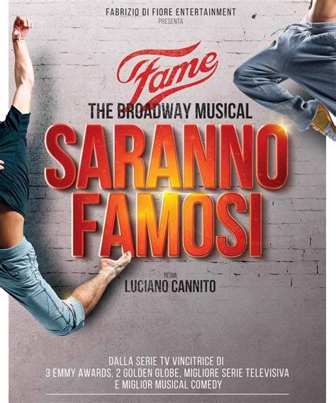 Saranno Famosi Fame Il Musical Lorenza Mario Garrison Rochelle