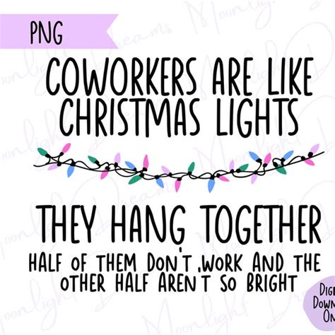 Coworkers Like Christmas Lights Svg Etsy Uk