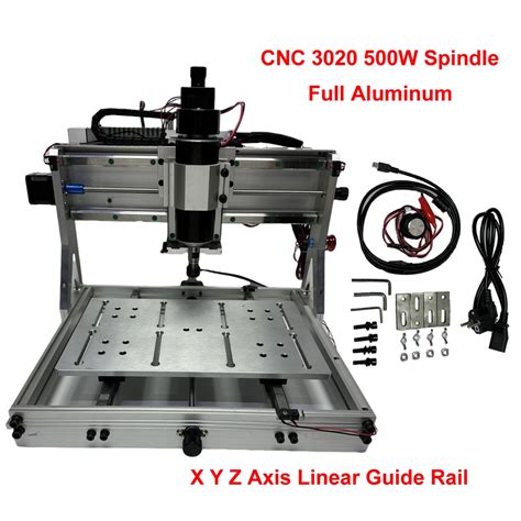 Full Aluminum USB Mini CNC Router Engraving Machine 3020 Linear Guide