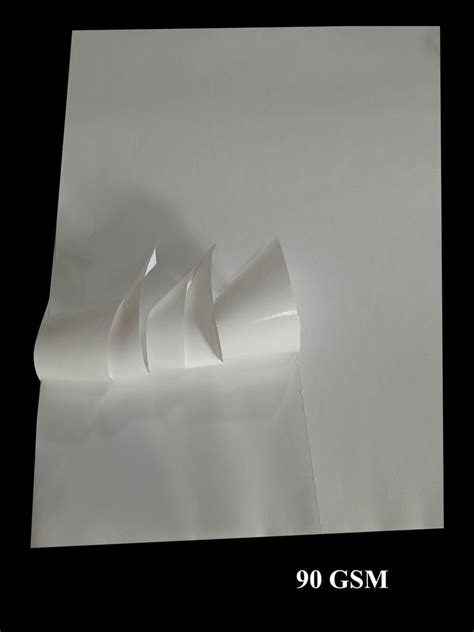 White Gsm Chromo Gum Cut Release Sheet Single Side At Sheet In