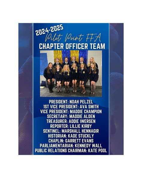 Pilot Point FFA - Congratulations to our newly installed... | Facebook