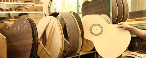 How the Acoustic Guitar is Made：Various types of wood are used to ...