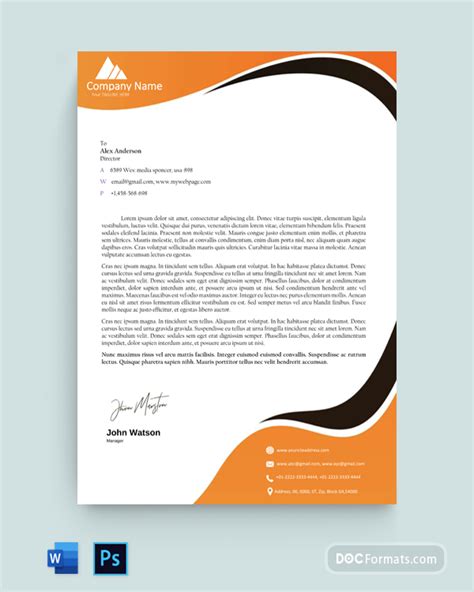 Free Business Letterhead Templates Ms Word Ai Psd Docformats Free