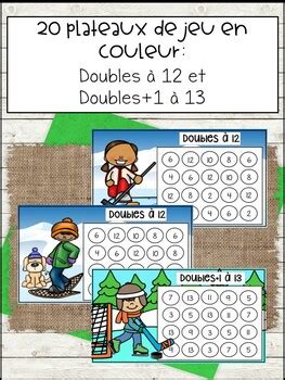 French Doubles And Doubles Plus One Math Strategy Games Winter Sports