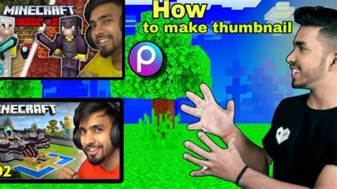 How To Make Thumbnail Like Techno Gamer Minecraft