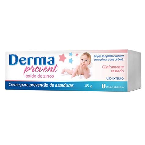 Pomada Prevenção De Assaduras - Derma Prevent Creme Para Prevenção de Assaduras 45g - Creme/ Pomada ...